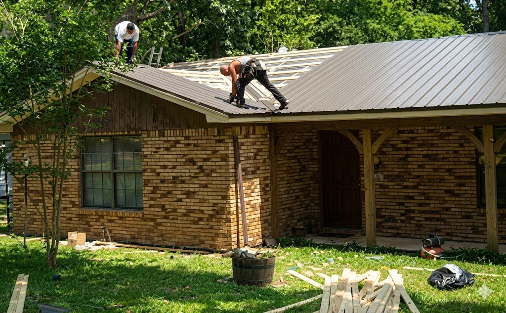 Gainesville Roofing Crew at Work